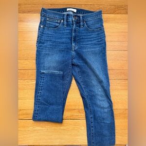 Madewell Women's High Rise Blue Jeans